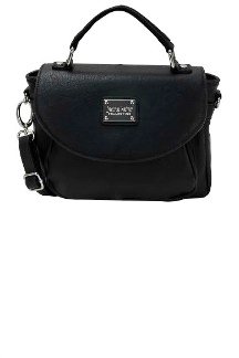 All Vegan Handbags By Michigan Designer Jenna Kator Ambassador Bridge Crossbody Black Licorice